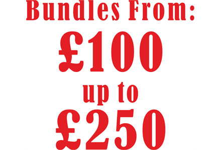 Bundles from £100 - £250 +vat