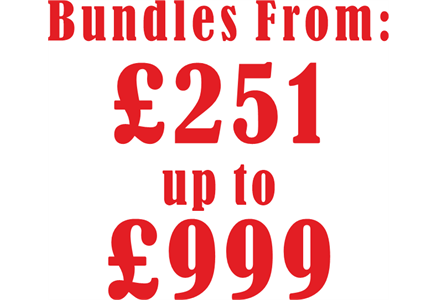 Bundles From £251 up to £999+vat