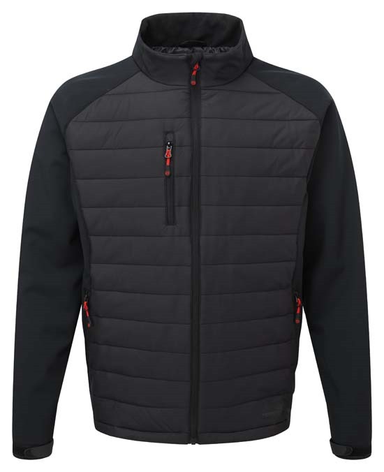 TUFFSTUFF SNAPE RIPSTOP NYLON AND SOFTSHELL JACKET