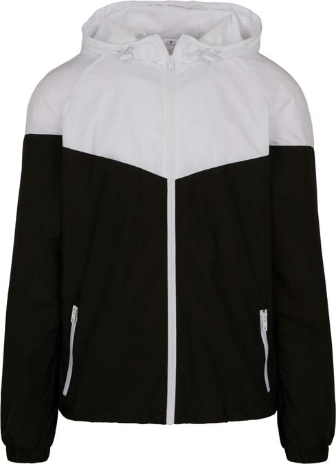 Two-tone tech windrunner jacket