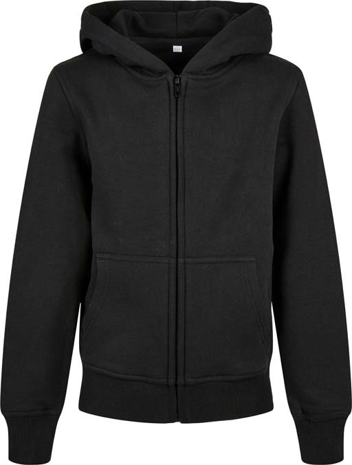 Organic kids basic zip hoodie