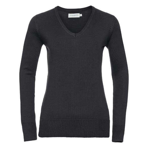 Women&#39;s v-neck knitted sweater