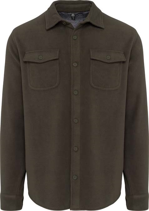 Sherpa lined fleece overshirt