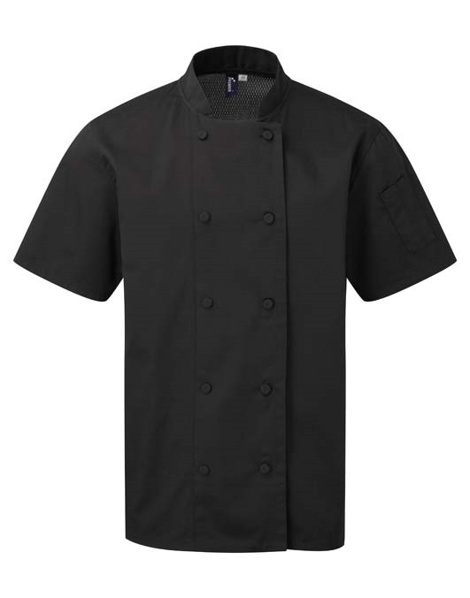 Chefs coolchecker short sleeve jacket