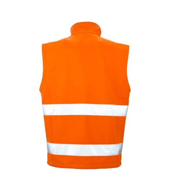 Printable safety softshell gilet