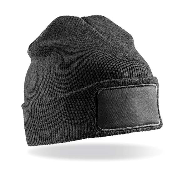 Double-knit printers beanie