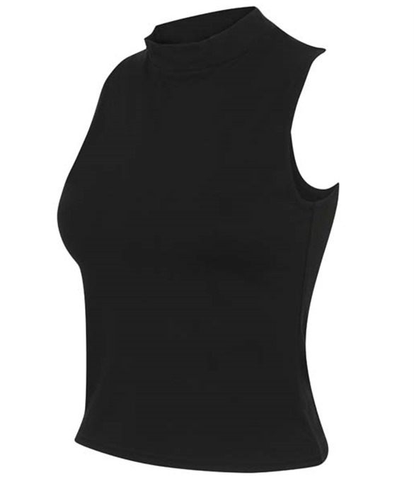 Women&#39;s high neck crop vest